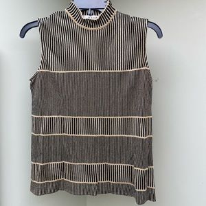 St John sleeveless mock turtleneck